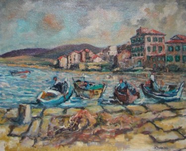 Peinture intitulée "Porto Vecchio" par Luciano-Gaston Faraoni, Œuvre d'art originale