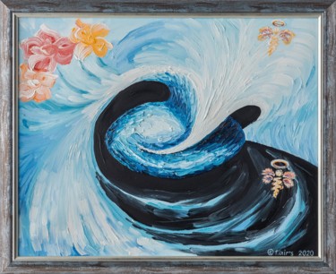 Malerei mit dem Titel "Seele: Glaube" von Farben Airs ( F.Air'S ), Original-Kunstwerk, Öl Auf Keilrahmen aus Holz montiert