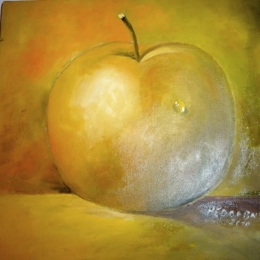 Painting titled "Apfel Nr.2" by Eva Hedbabny, Original Artwork