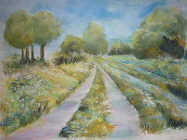 Painting titled "Spaziergang in den…" by Eva Hedbabny, Original Artwork