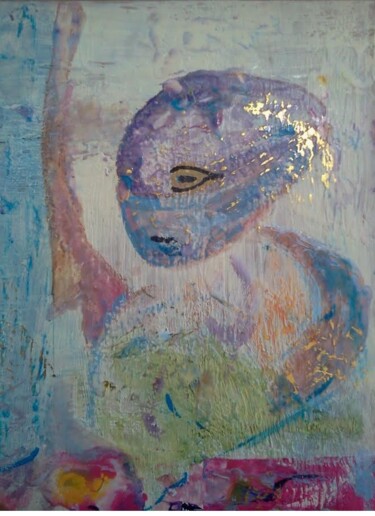 Painting titled "sinnombre" by Fareli, Original Artwork, Encaustic