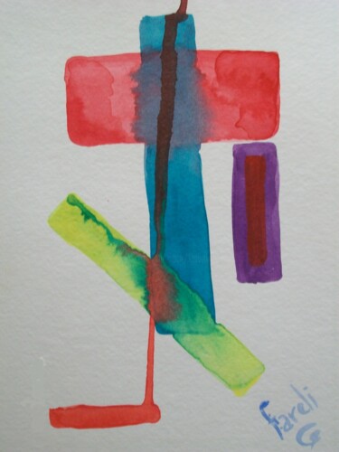 Pintura titulada "cruz.jpg" por Fareli, Obra de arte original