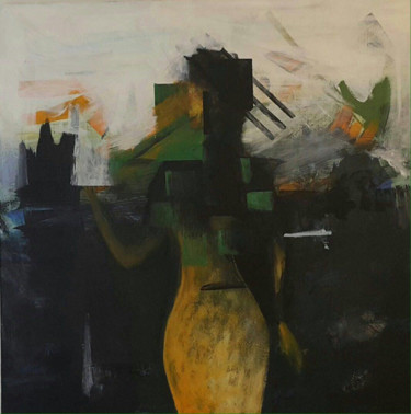 Pintura intitulada "Rising from Darkness" por Fariba Taheri Esnaashari, Obras de arte originais, Acrílico