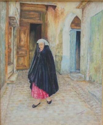 Peinture intitulée ""Ma Yakout"  Consta…" par Farida Benmahmoud, Œuvre d'art originale
