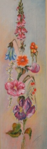 Peinture intitulée "Bouquet 6 (huile su…" par Farida Benmahmoud, Œuvre d'art originale