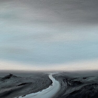 Картина под названием "Река" - Farida Mulasanova, Подлинное произведение искусства, Масло
