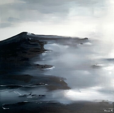 Peinture intitulée "Mountain fog" par Farida Mulasanova, Œuvre d'art originale, Huile