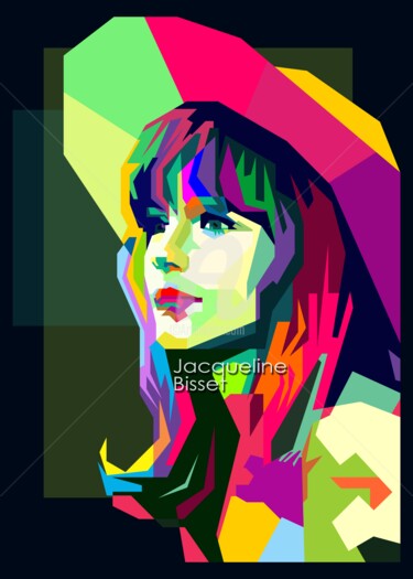Arte digitale intitolato "Jacqueline Bisset P…" da Fariza Abdurrazaq, Opera d'arte originale, Stampa digitale