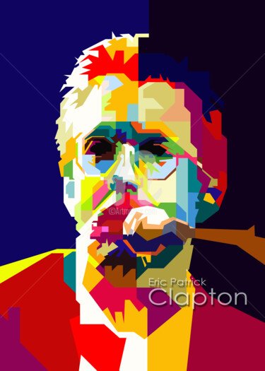 "Eric Clapton Guitar…" başlıklı Dijital Sanat Fariza Abdurrazaq tarafından, Orijinal sanat, Dijital baskı
