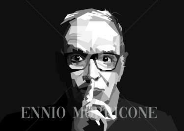 "Ennio Morricone Ita…" başlıklı Dijital Sanat Fariza Abdurrazaq tarafından, Orijinal sanat, Dijital baskı