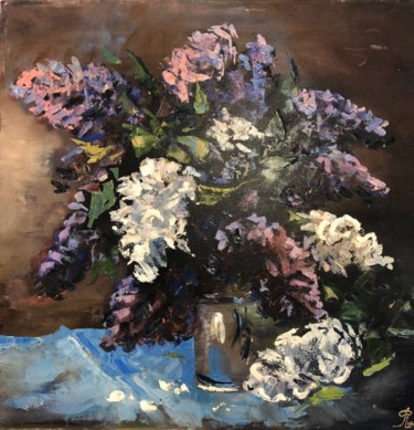 Картина под названием "Oil paintings on ca…" - Елена Фаршиди, Подлинное произведение искусства, Масло Установлен на Деревянн…