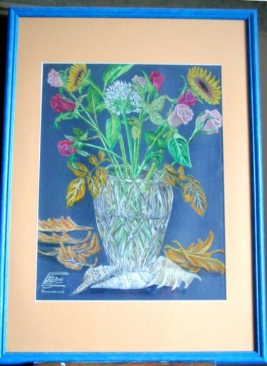 Peinture intitulée "le vase cristal en…" par Farnaz Pishro, Œuvre d'art originale
