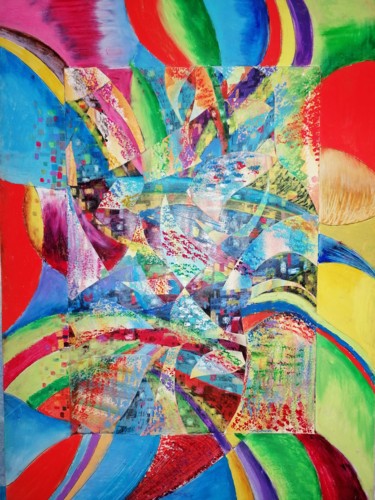 reflet Dessin intitulée "reflet" par Farnaz Pishro, Œuvre d'art originale, Collages