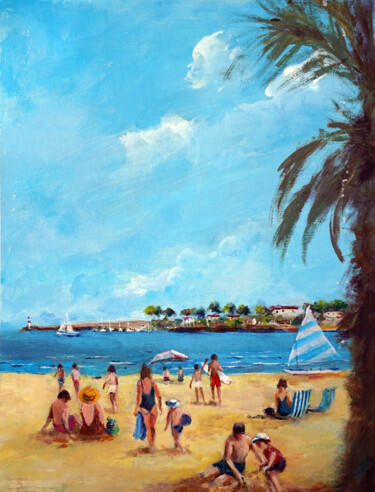 Pintura titulada "Summer Holiday" por Faruk Köksal, Obra de arte original, Acrílico
