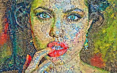 Digital Arts titled "ANGELINA JOLIE" by Faruk Soyarat, Original Artwork, Digital Painting