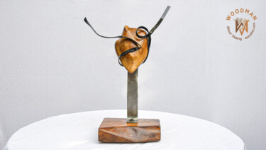 Sculptuur getiteld "Faruk Tak  Dali 36x…" door Faruk Tak, Origineel Kunstwerk, Hout