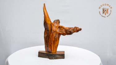 Skulptur mit dem Titel "Faruk Tak Heykel  "…" von Faruk Tak, Original-Kunstwerk, Holz