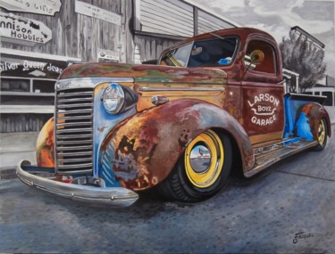 Painting titled "pick-up-larson" by Off Olivier Fasquel, Original Artwork, Acrylic