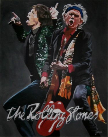 Schilderij getiteld "THE ROLLING STONES" door Off Olivier Fasquel, Origineel Kunstwerk