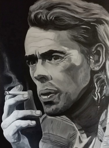 Painting titled "Brel" by Off Olivier Fasquel, Original Artwork, Acrylic