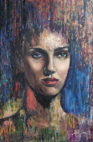 Malerei mit dem Titel "Dönüşüm" von Fatih Duran, Original-Kunstwerk, Öl
