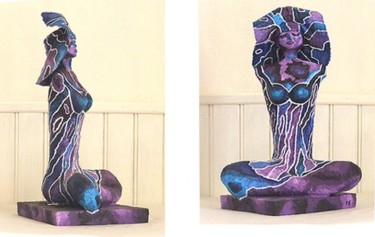 Sculpture titled "Le rythme dans la p…" by Fatiha Bougaci, Original Artwork, Other