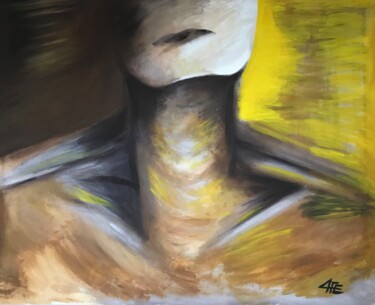 Painting titled "Exploración" by Fatima Esquer, Original Artwork, Acrylic Mounted on Wood Panel
