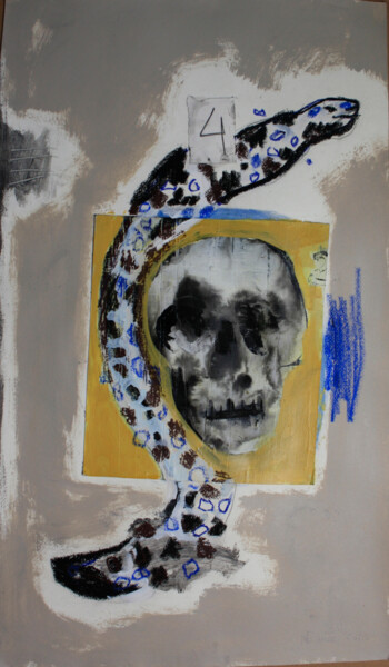Рисунок под названием "Being Mortal" - Fatima Fernandes, Подлинное произведение искусства, Древесный уголь