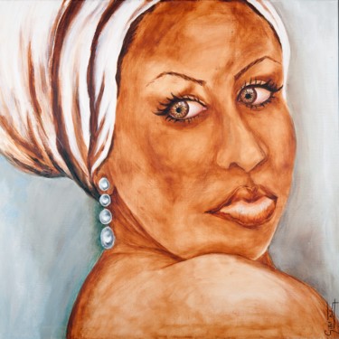 Peinture intitulée "femme1 (005.jpg)" par Fatima Gillet, Œuvre d'art originale, Acrylique