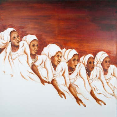 Malerei mit dem Titel "chorale dansée 2." von Fatima Gillet, Original-Kunstwerk, Acryl