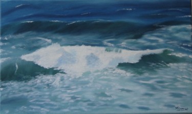 Pintura intitulada "Mar" por Maria De Fátima Gomes, Obras de arte originais