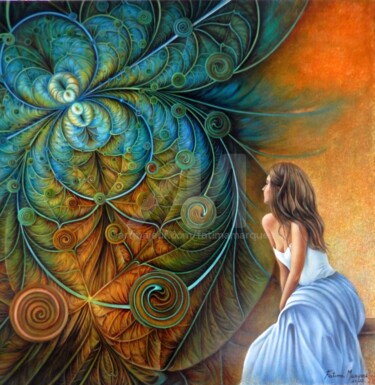Sentidos Pintura intitulada "Sentidos" por Fatima Marques, Obras de arte originais, Óleo
