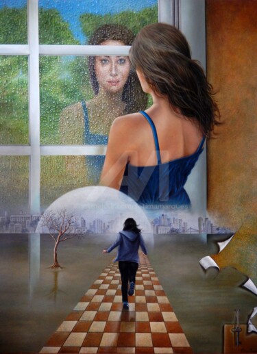 Ucrânia Pintura intitulada "Ucrânia" por Fatima Marques, Obras de arte originais, Óleo