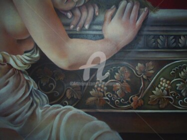 Картина под названием "Detalhe 2 da obra "…" - Fatima Marques, Подлинное произведение искусства, Масло