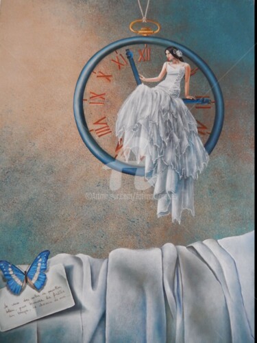Картина под названием "Métamorphose" - Fatima Marques, Подлинное произведение искусства, Масло