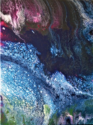 Pittura intitolato "dragon-galaxy.jpg" da Awakening, Opera d'arte originale, Acrilico
