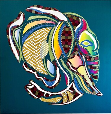 Art textile intitulée "NIAY FOULAA 134" par Art For Artefacts, Œuvre d'art originale, Tissu