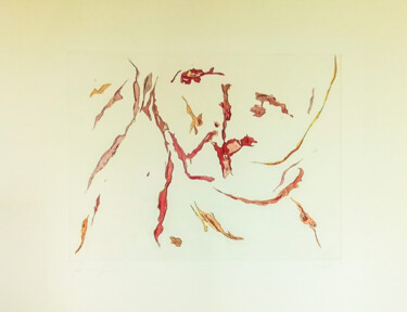 Peinture intitulée "Grapefruit II" par Faustina, Œuvre d'art originale, Aquarelle