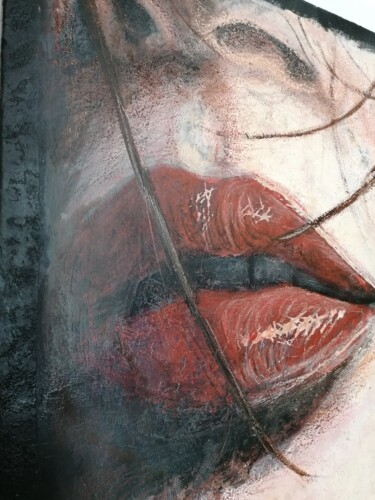 Ζωγραφική με τίτλο "L'attesa" από Fausto Leanza, Αυθεντικά έργα τέχνης, Ακρυλικό Τοποθετήθηκε στο Ξύλινο πάνελ