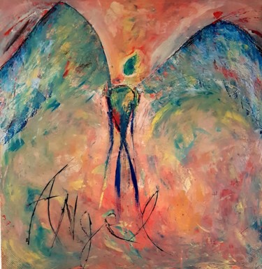 Peinture intitulée "Angel" par Faver, Œuvre d'art originale, Acrylique