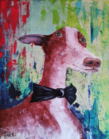 Painting titled "El Podenco" by Faver, Original Artwork, Acrylic