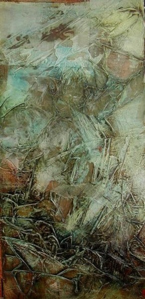 Peinture intitulée "ECUME DES MERS 2" par Favrin-Lomero, Œuvre d'art originale