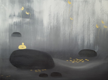 Peinture intitulée "Meditating (series…" par Faye Zxz, Œuvre d'art originale, Huile