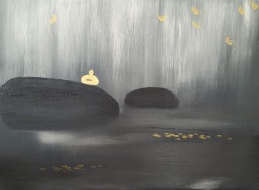 Peinture intitulée "Meditating (series…" par Faye Zxz, Œuvre d'art originale, Huile