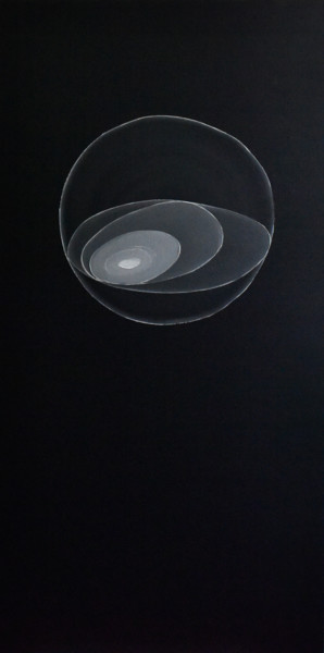 Картина под названием "The Circle Theory -…" - Faye Zxz, Подлинное произведение искусства, Масло
