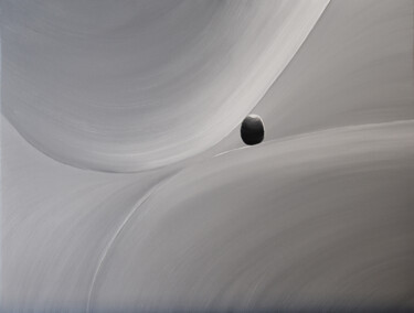 Картина под названием "Round Objects #2-1,…" - Faye Zxz, Подлинное произведение искусства, Масло