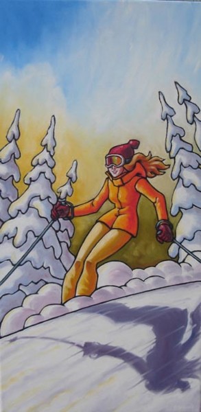 Peinture intitulée "Sensations hivernal…" par François Brisson, Œuvre d'art originale