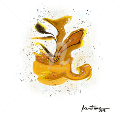 Digital Arts titled "Abstrait Série Whit…" by Fcentrone, Original Artwork, Digital Painting