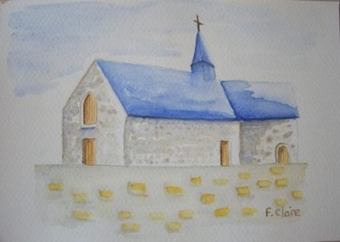 Painting titled "Saint Barthélémy" by F. Claire, Original Artwork, Oil