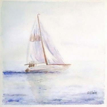 Peinture intitulée "Le lit du vent" par F. Claire, Œuvre d'art originale, Huile